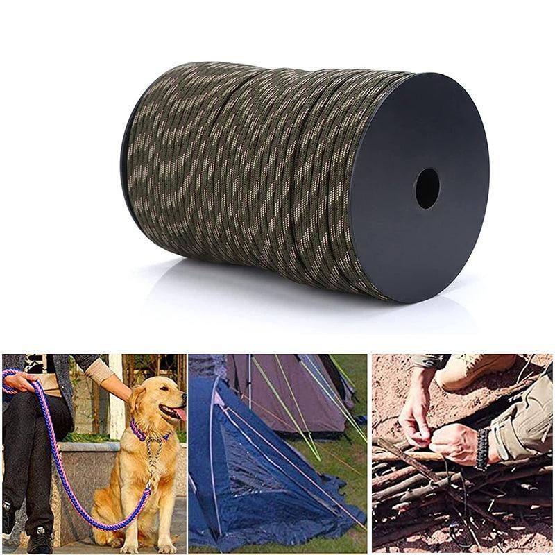 9 Strand Core Rope-100M 550 Paracord Parachute Cord Lanyard Mil Spec Type Iii - Black — image 5