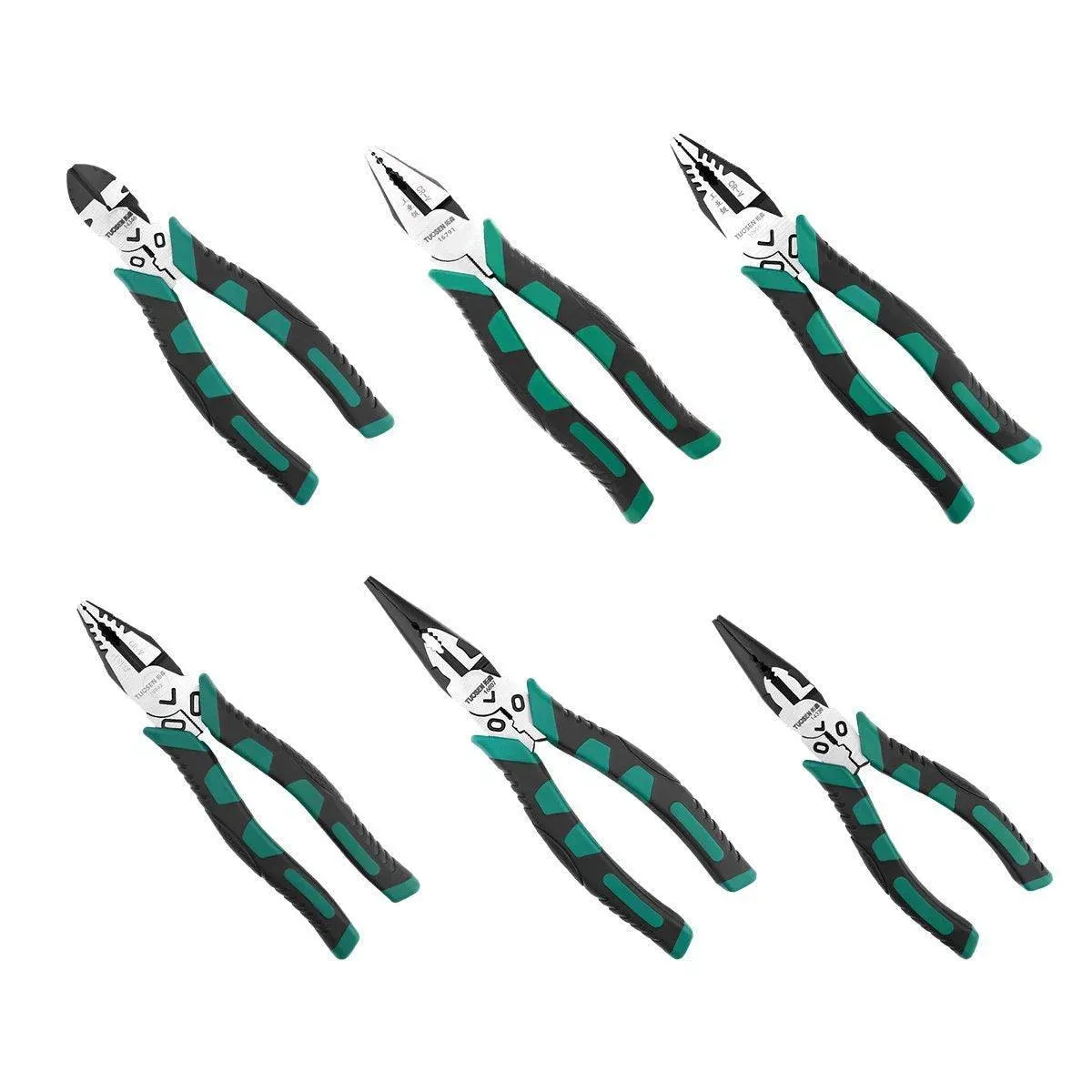 Labor-Saving Multi-Functional Tiger Pliers Flat Needle-Nose Diagonal Wire Pliers - Nose pliers-6inch โ image 3