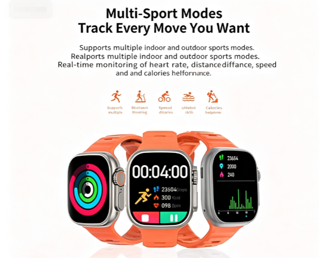 DT8-Ultra Large Screen Smart Watch,orange โ image 4