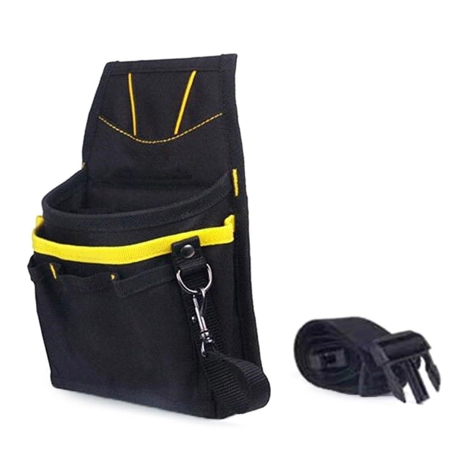 Tool Pouch, Mini Organizer Pocket with Belt Clip Tool Belts Utility Belt Waist Work Bag Oxford Cloth Portable Multifunctional Belt Pouch โ image 2