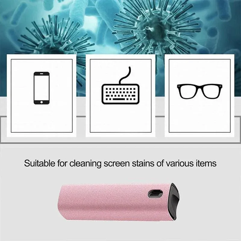 Phone Screen Cleaner Spray Fragrance Computer Screen Dust Removal Tool - Pink-with shell — image 6