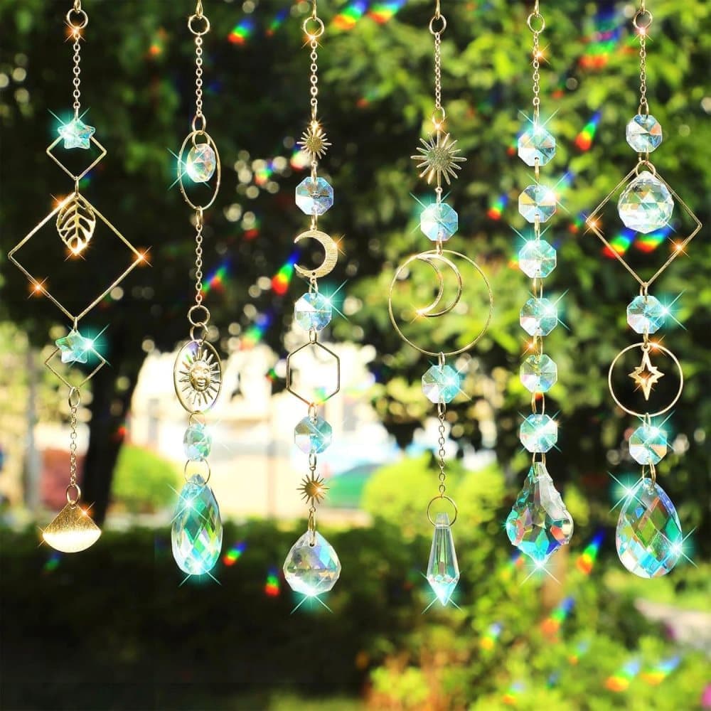 DIY Solar Collector Crystal Wind Chimes Kit 400-pack, Hanging Window Decoration for Home Office and Garden, Compatible with Solar Collectors — image 5