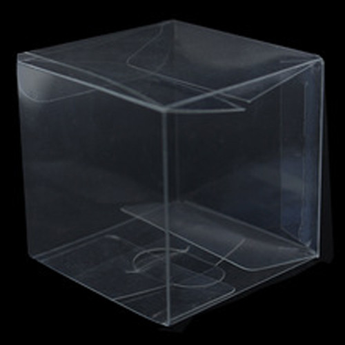 10 Pack of 8cm Square Cube - Product Showcase Clear Plastic Shop Display Storage Packaging Box — image 2