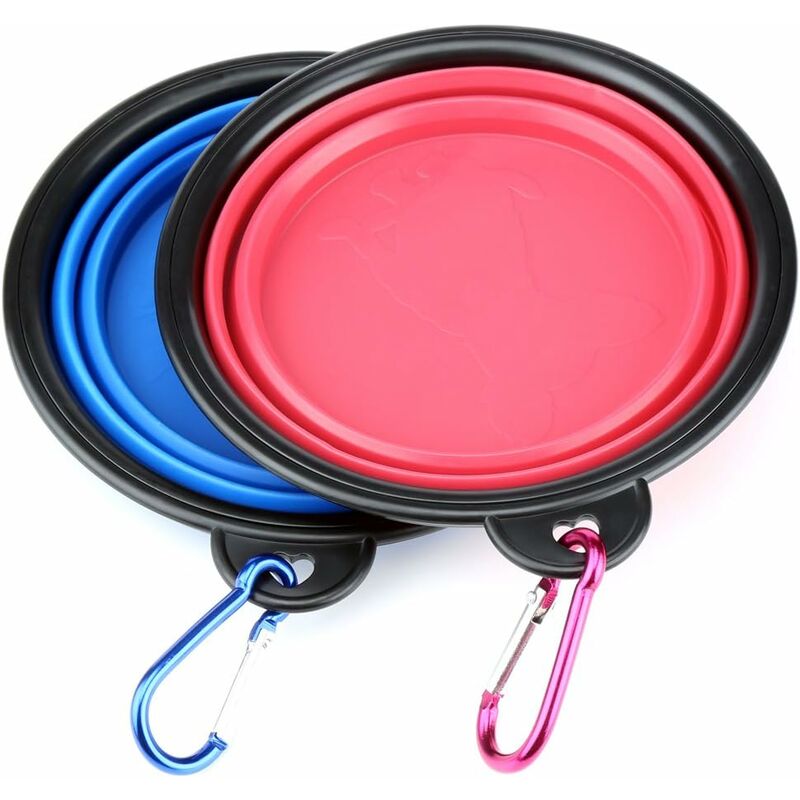 2 Dog Bowl Foldable Travel Dog Water Bowl Portable Cat Pet Silicone Food Bowl Small — image 3