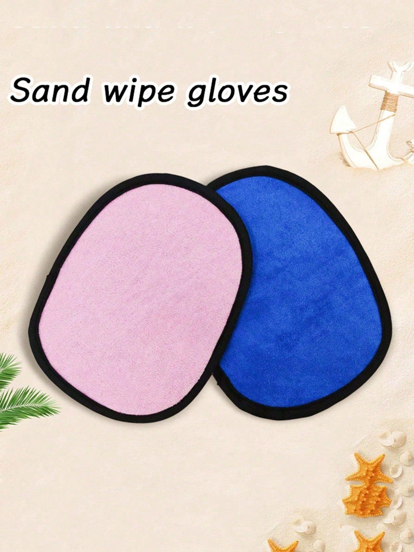4-Pack Beach Sand Remover Gloves – Holiday Essential for Family Beach Trips, Double-Sided Bathing Gloves for Sand Removal, Spa Massage, for Water Sports & — image 5