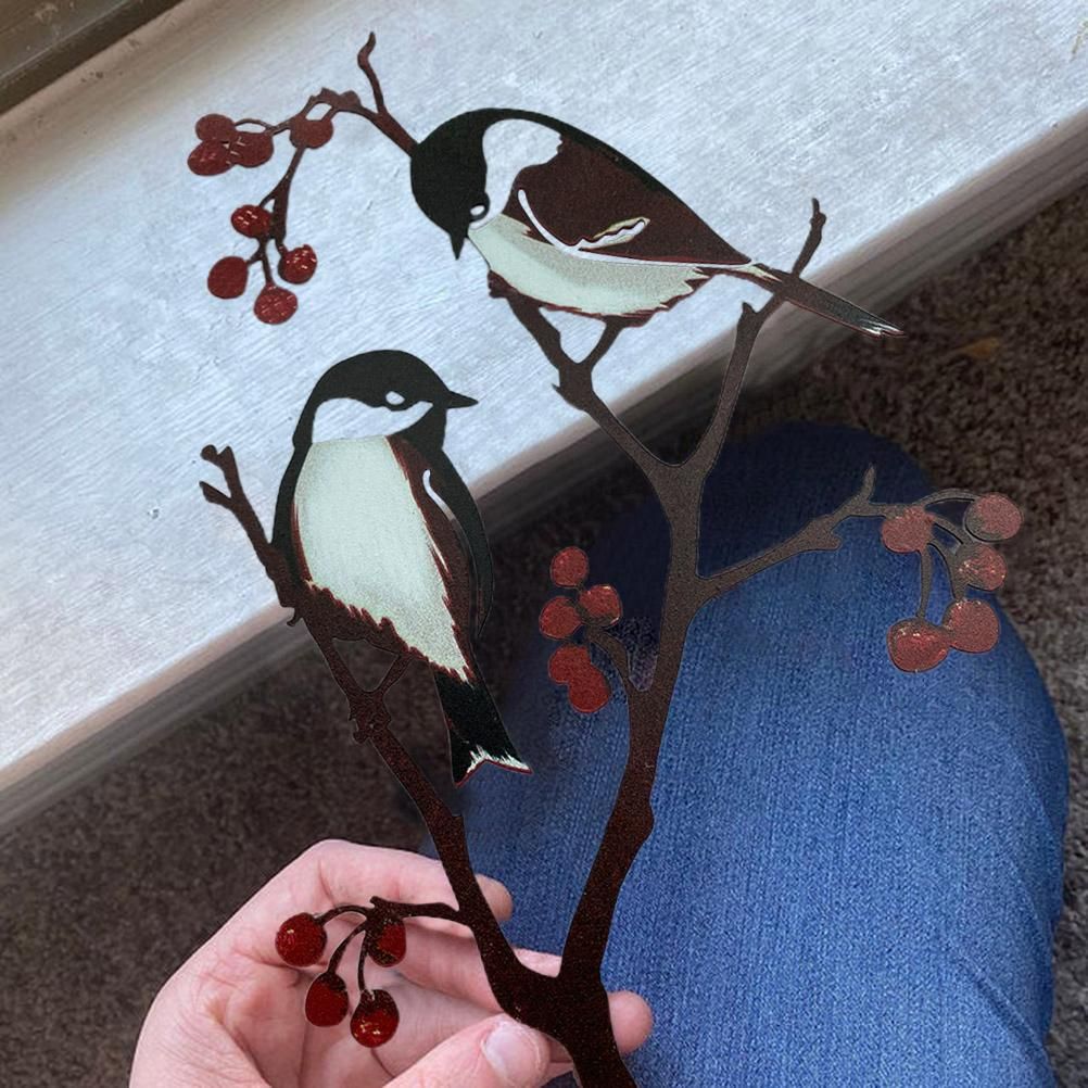 Metal Bird Ornaments Bird Silhouette Garden Art for Home Garden Yard Decoration — image 4