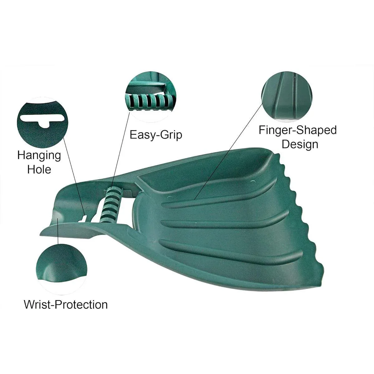 Outdoor Garden Rake Leaf Clipper Portable Yard Tool for Leaf Clearing Cleanup โ image 6