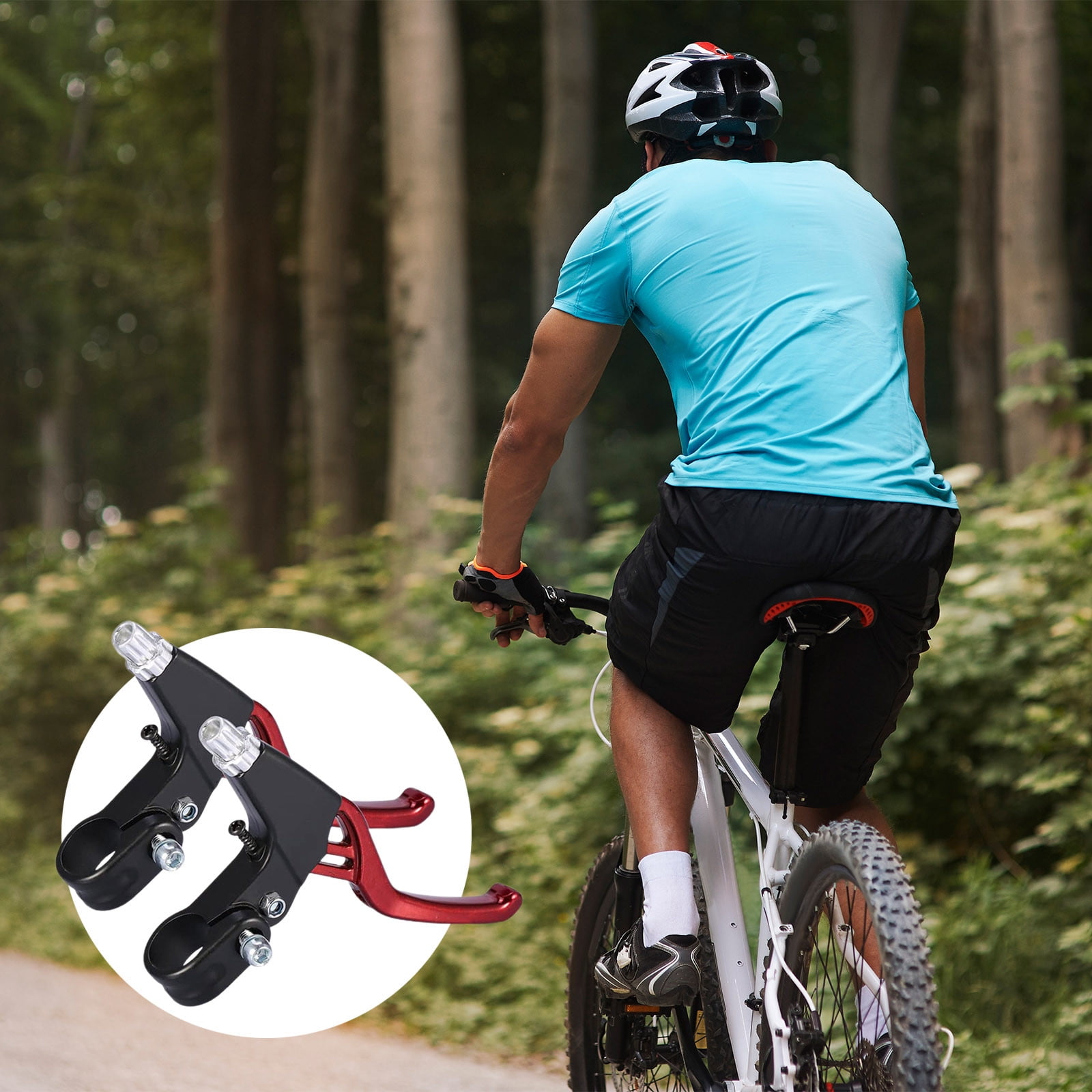1Pair Brake Levers Universal Full Aluminum Alloy Brake Handle BMX Brake Handle Mountain Cycling Brake Levers for Most,Tools,Household Essentials 5.51*3.54*0.98 — image 4