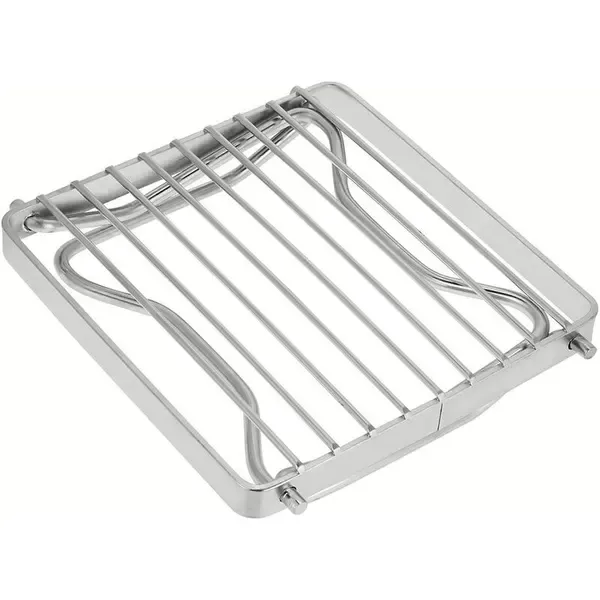 1 Piece Foldable Stainless Steel Campfire Grill Rack, Lightweight Cooking Grate for Camping, Hiking and Picnics, Silver โ image 3