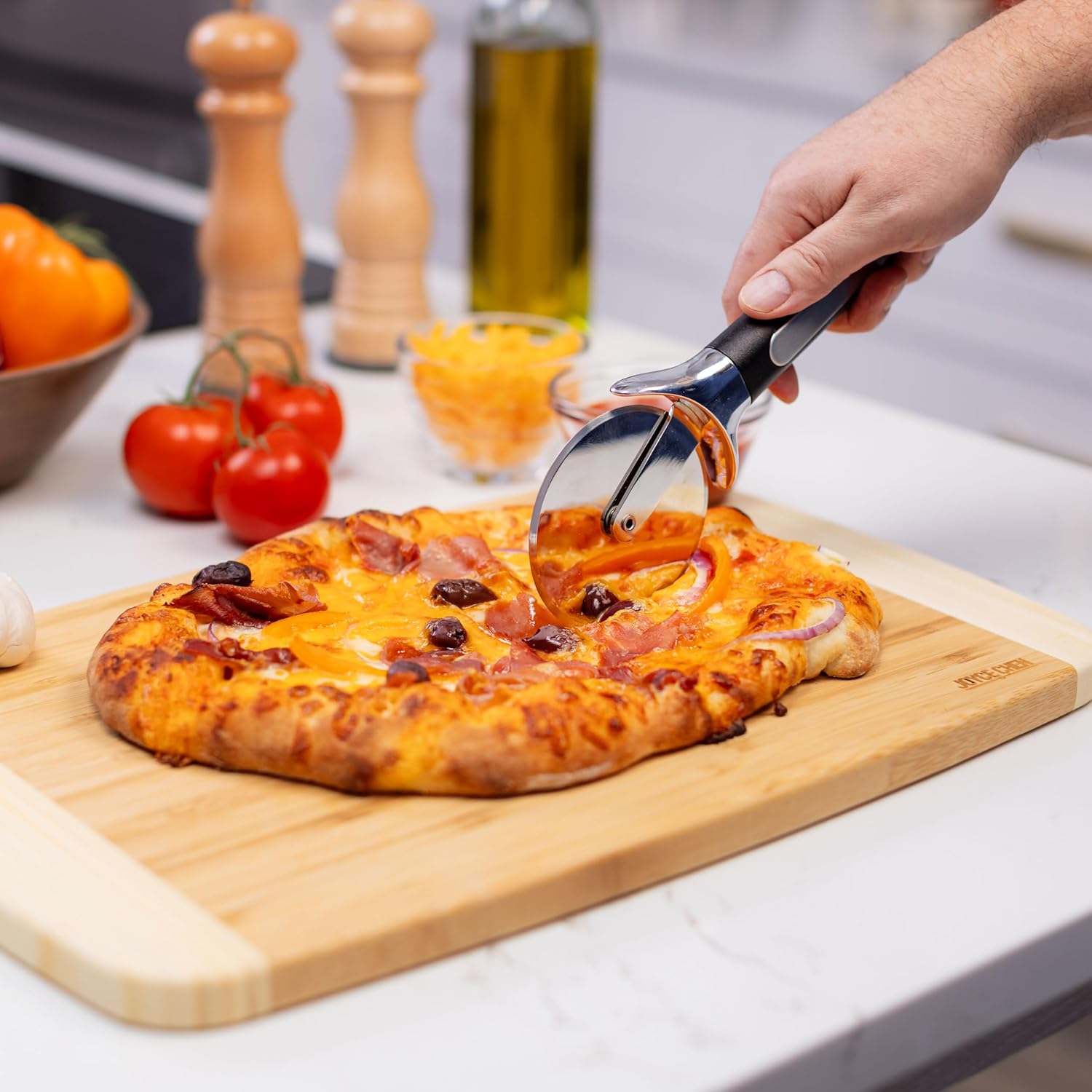 Premium Stainless Steel Pizza Cutter Wheel Pizza Slicer, 3.5-inch Pizza Cutter Wheel โ image 5