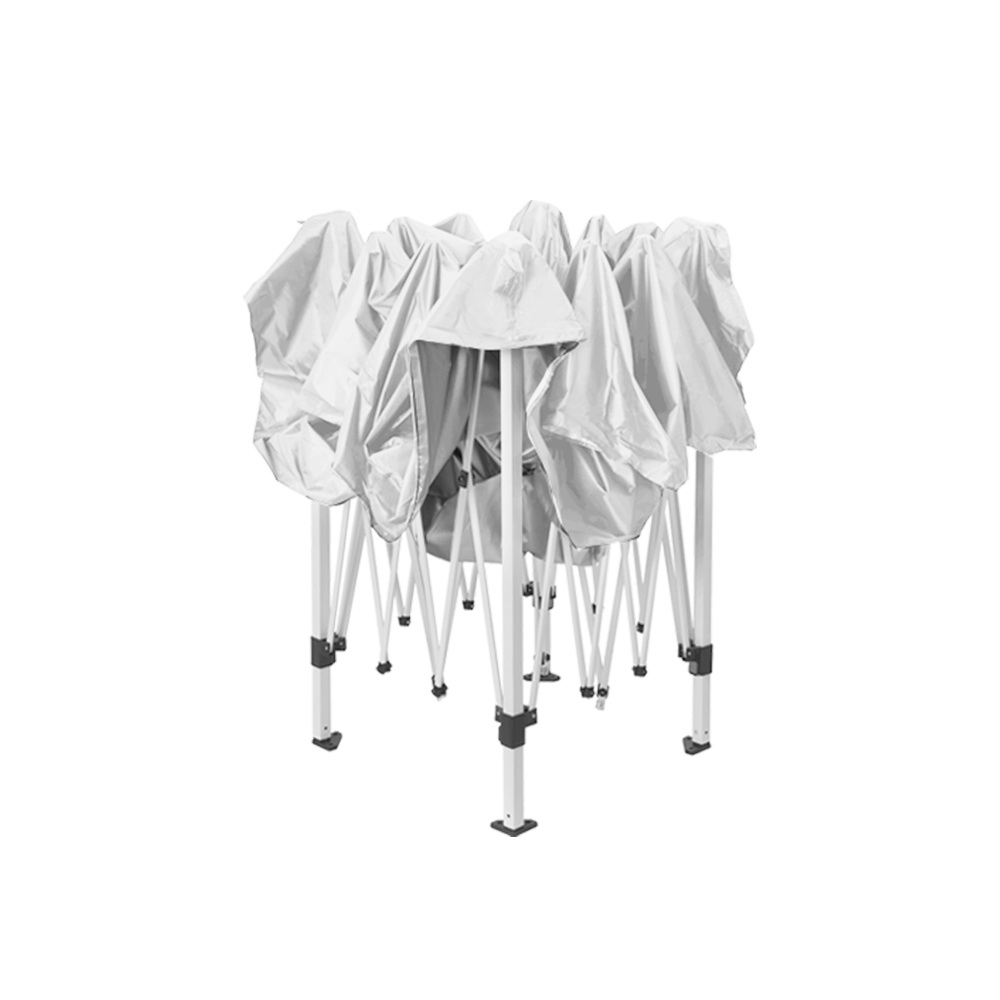 Instahut Gazebo Pop Up Marquee 3x3m Wedding Party Outdoor Camping Tent Canopy Shade Mesh Wall White — image 3