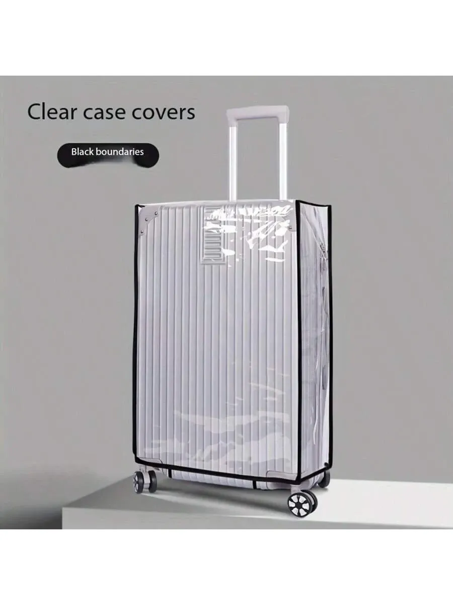 Heavy Duty High Quality PVC Luggage Cover Transparent Design Telescopic Handle Cover Scratch Resistant Luggage Protector For Travel Suitable For 28 — image 4