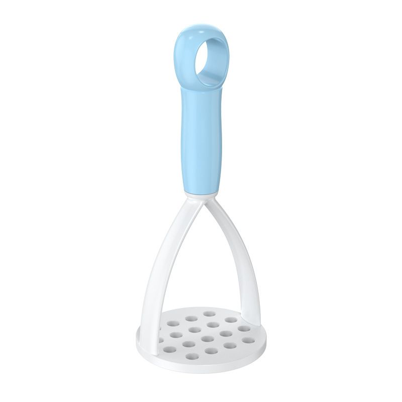3-Pack Blue Manual Potato Masher - Baby Food Maker & Vegetable Ricer with Reinforced Arch Design, Durable PP Kitchen Tool for Mashing Potatoes, Sweet Potatoes