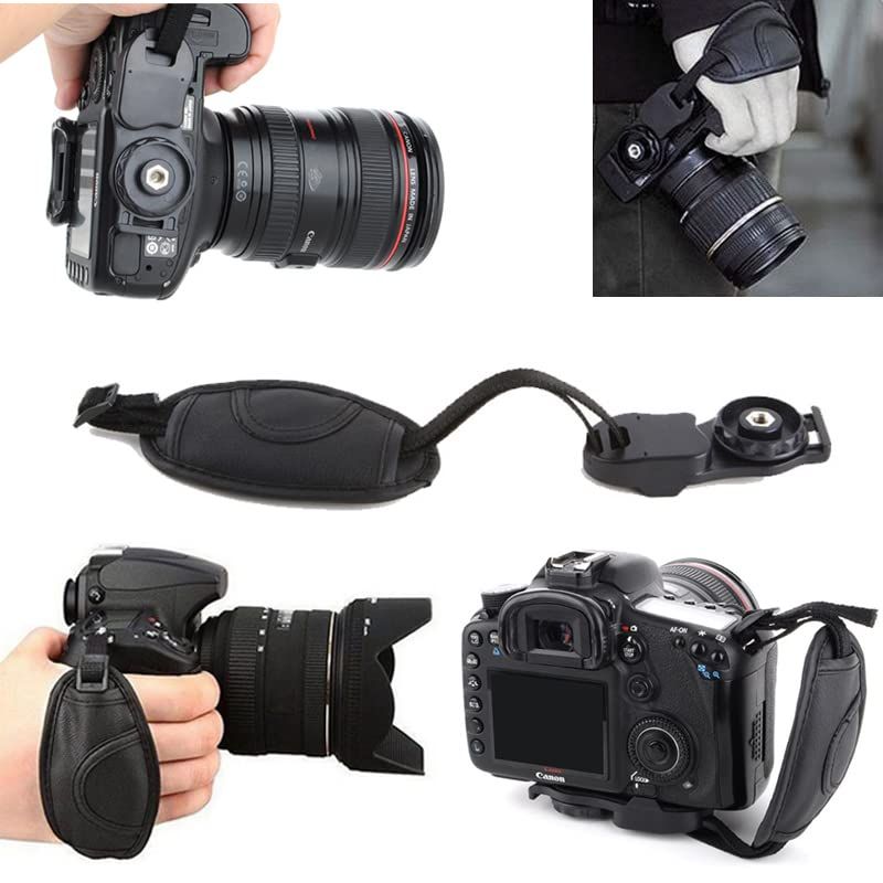 Camera Hand Strap Secure Camera Grip, Padded Camera Wrist Strap for, and Mirrorless Cameras Compatible Camera Neck Strap — image 2