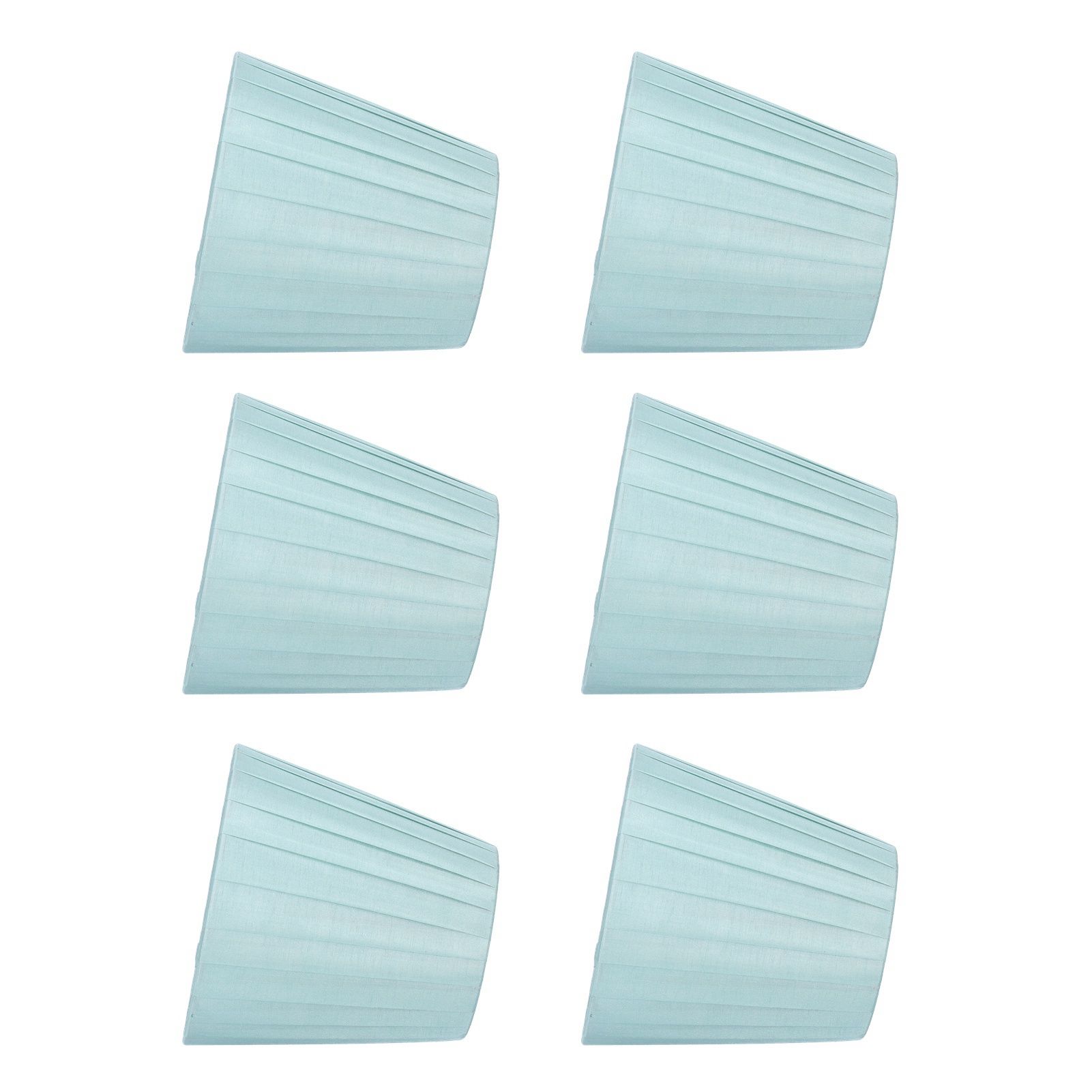6Pcs Fabric Lampshade Chandelier Shade Wall Light Cover Clamp Mount for Small A B C F P Bulb — image 4
