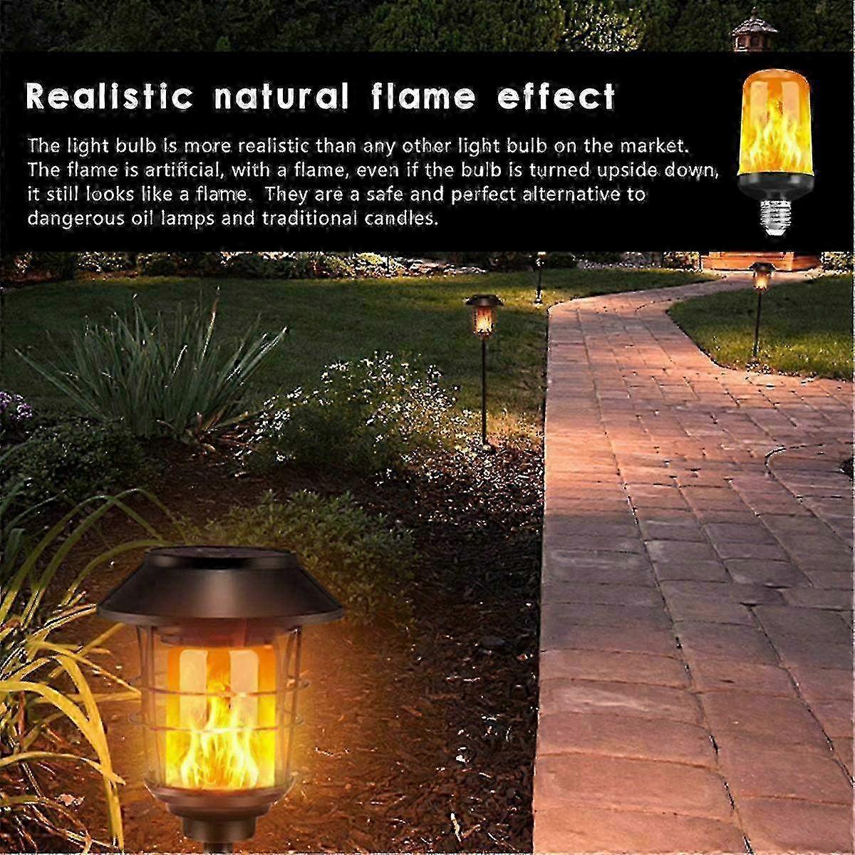 LED Flame Effect Bulb E27 Decorative Fire Flicker Black-B — image 4