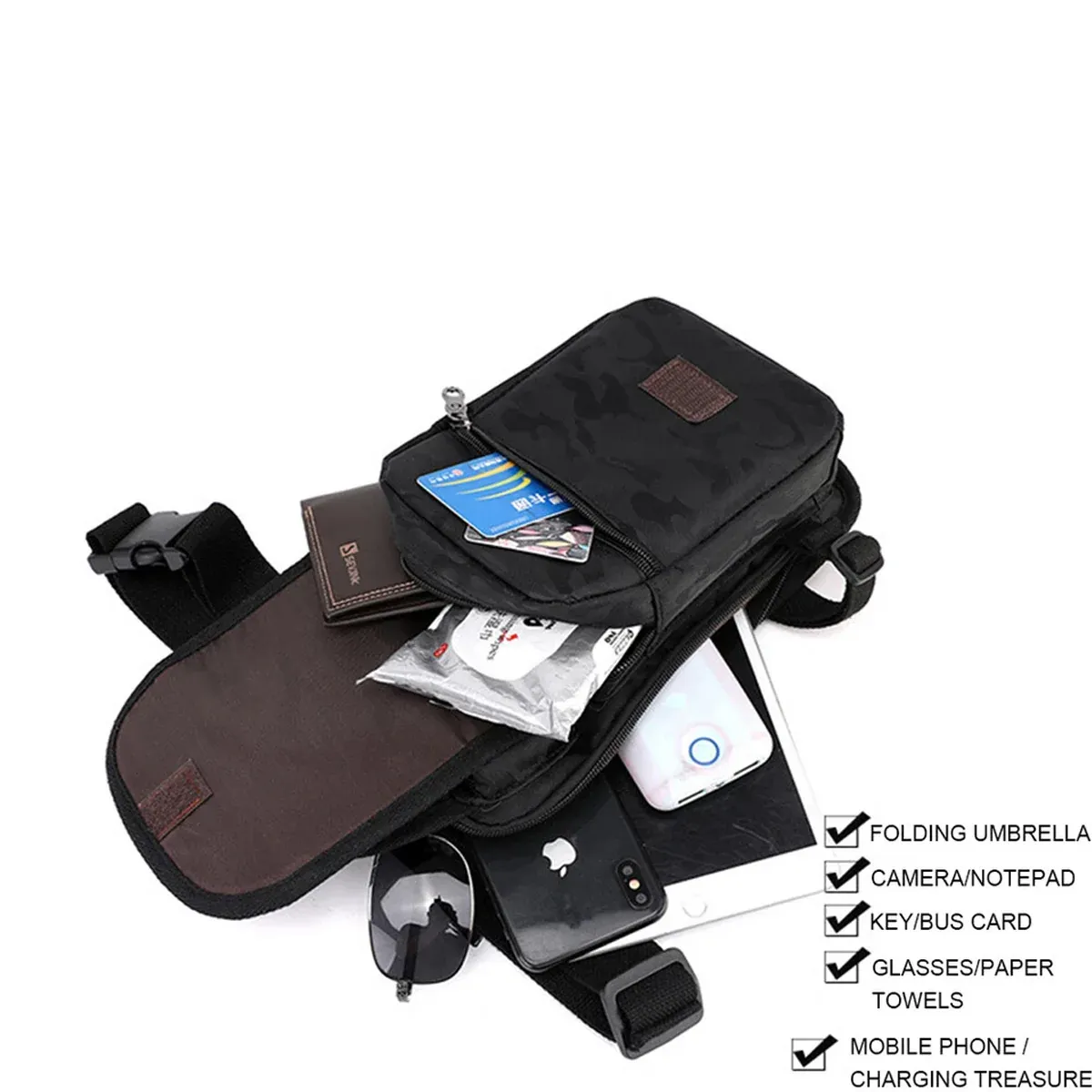 Bum Bag Hip Fanny Pack Tactical Military Waist Thigh Drop Leg Bag for Men โ image 5
