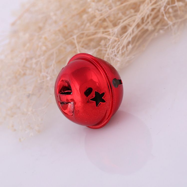 4pc Haute Decor Jingle Bell Ornaments, Diameter, (Shiny Red) - Large Christmas Tree Metal Ornaments That Jingle! — image 4