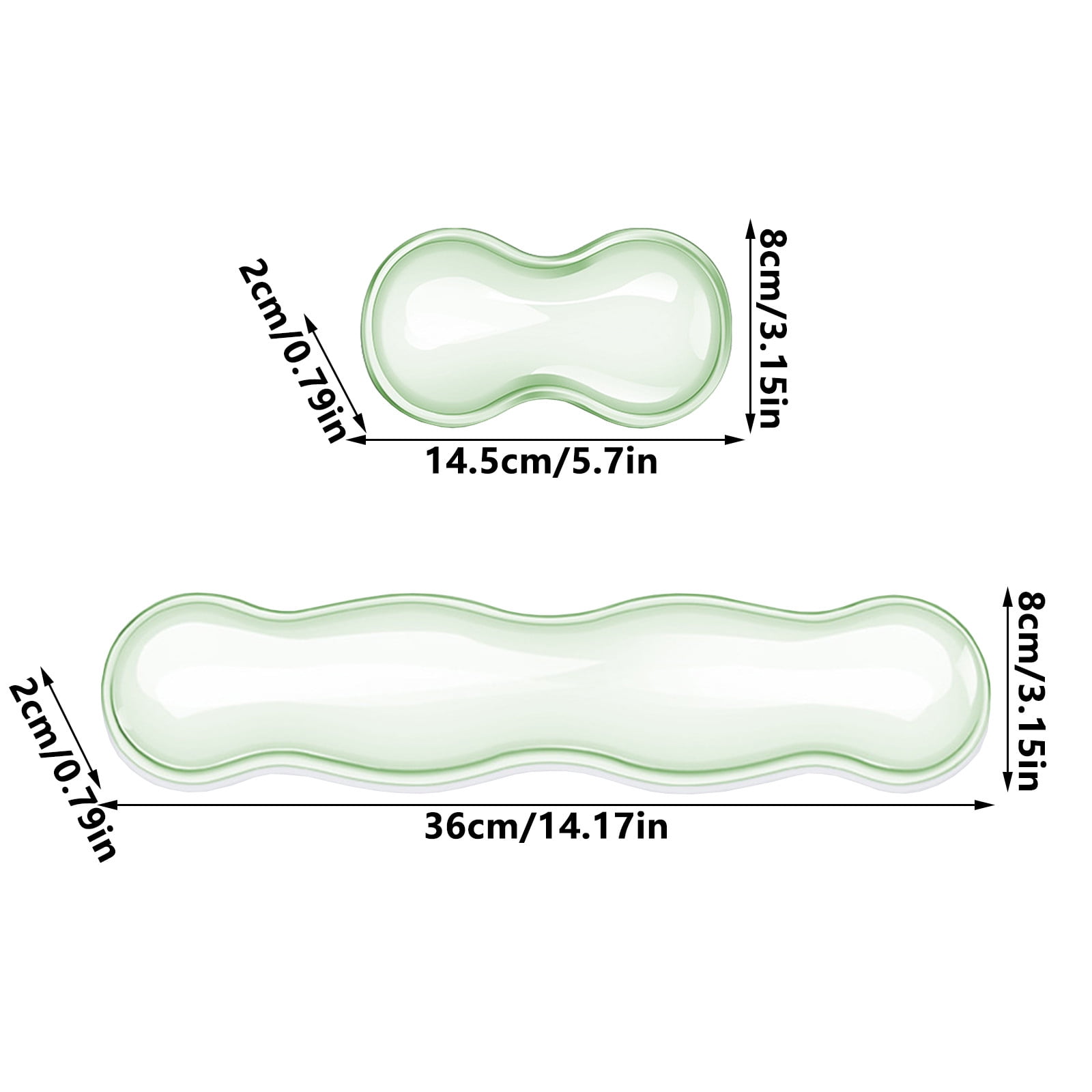 Gel Wrist Rest For Keyboard, Silicone Gel Keyboard and Mouse Wrist Rest Set, Cool Soft Ergonomic Wrist Rest, Relax Your Wrist, for Laptop Computer Office & โ image 3