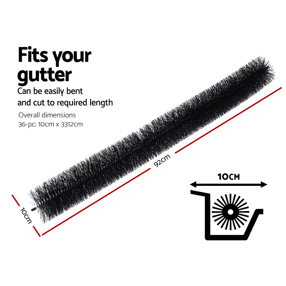 Gardeon Gutter Guard Brush 32M 92X10cm 36PCS โ image 2