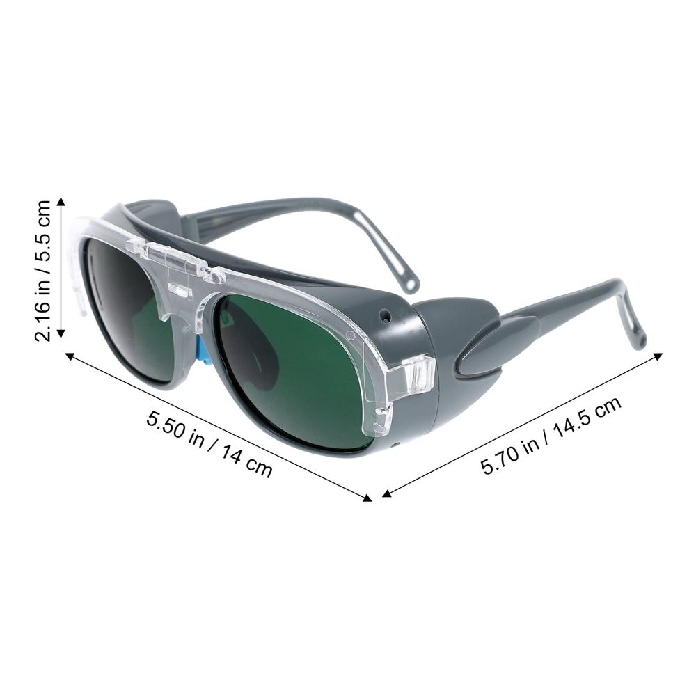2Pcs Plastic Protective Welding Glasses with Vent Design and Uv Filter for Welding Safety