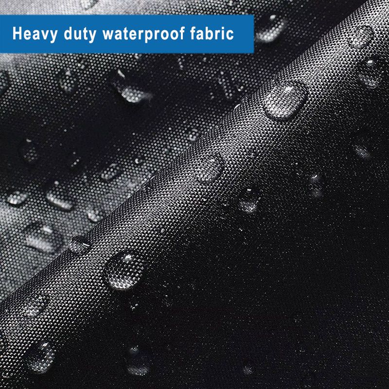 420D Silver-Coated Oxford Kayak Cover Waterproof UV Resistant Heavy Duty Canoe Protection Shield for Outdoor Storage and Garage Keeping (Grey, For 4.6‑5 m (15.1‑16.4 ft) Kayak)