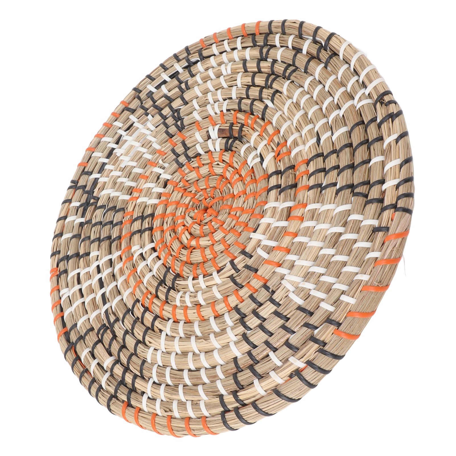 Grass Woven Placemats Nordic Style Innovative Round Placemats for Dining Table Home Decor Wall Decor 30cm/11.8in — image 4