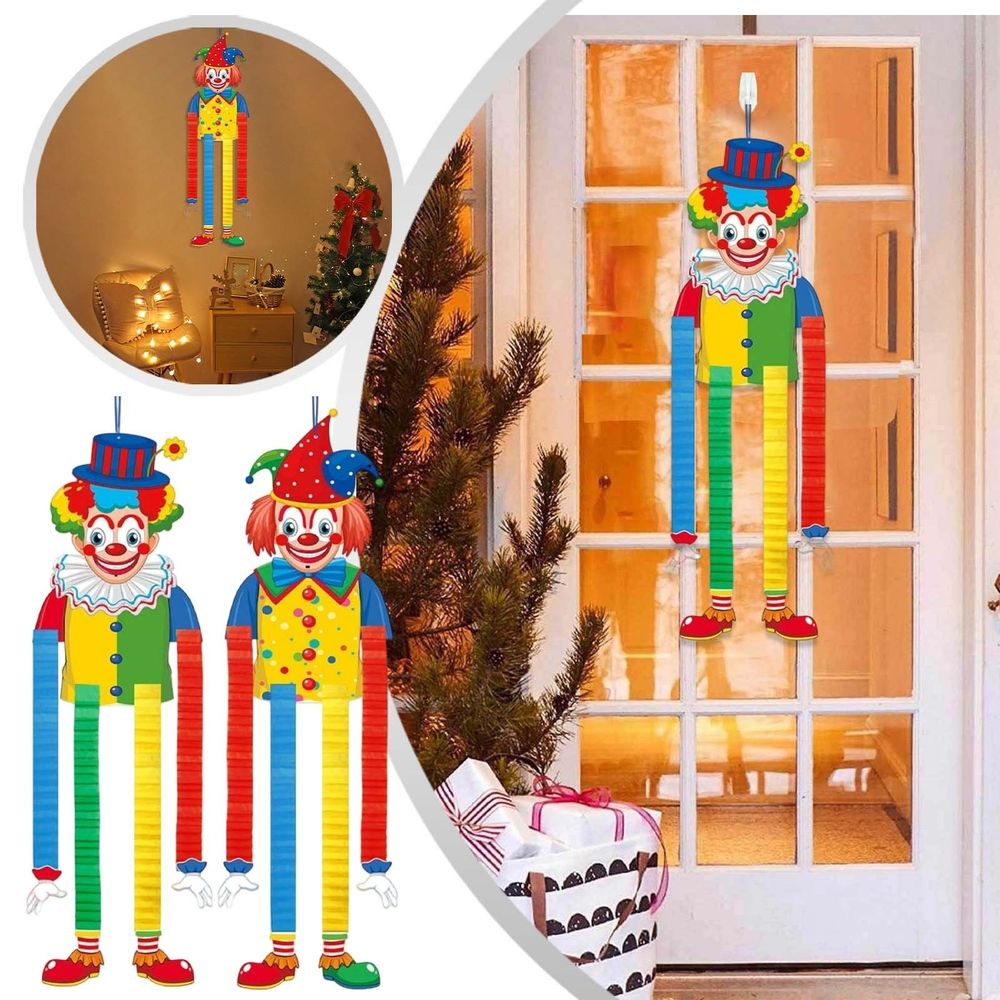 2 Piece Carnival Hanging – With Retractable Feet For Carnival Celebrations Festive Party For Walls & Ceilings Ideal For Circus Themed Events Christmas Centerpieces Decorations Swing Penguin Car
