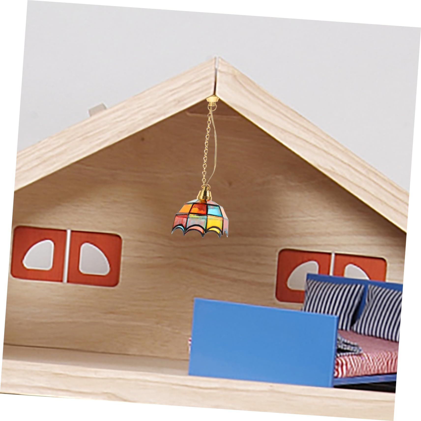1pc Miniature Ceiling Light Mini Adornment Mini Hanging Lamp Light for Mini Adornment โ image 5