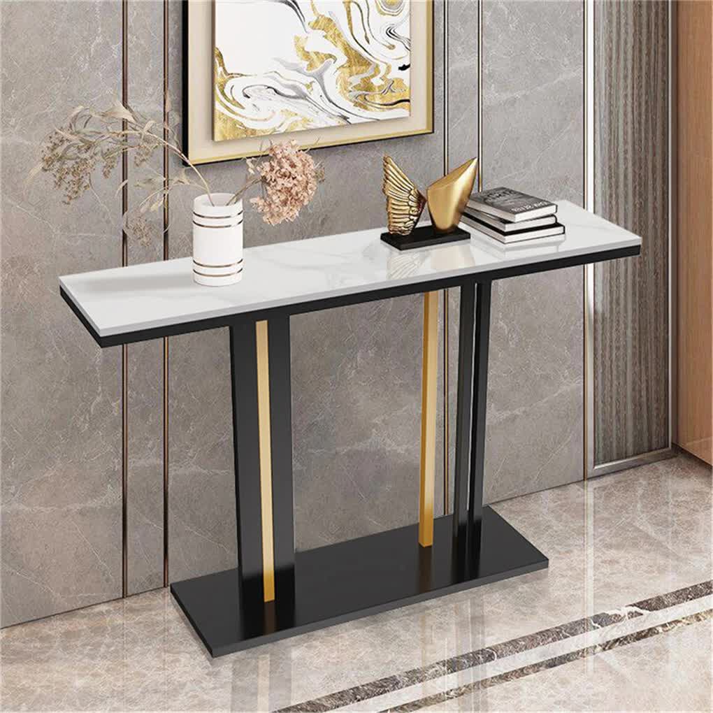 Heavy Duty Marble Entry Console Table Extra Large Sofa Table Accent Furniture โ image 4