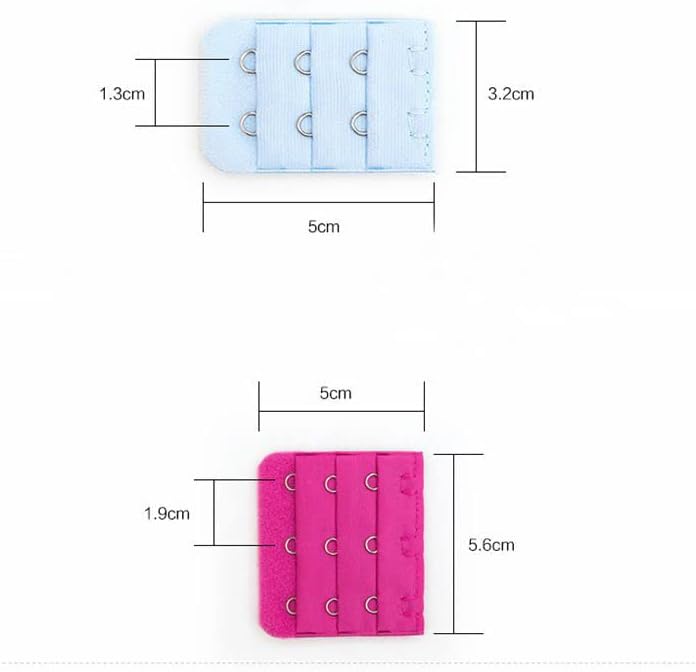 36 Pieces Bra Extenders, 2 & 3 Hooks, Brassiere Extension Hooks for Women, Soft Cotton, Practical & Cozy, Women's Assistant, Extend Bras, Extra Space & Comfort โ image 2