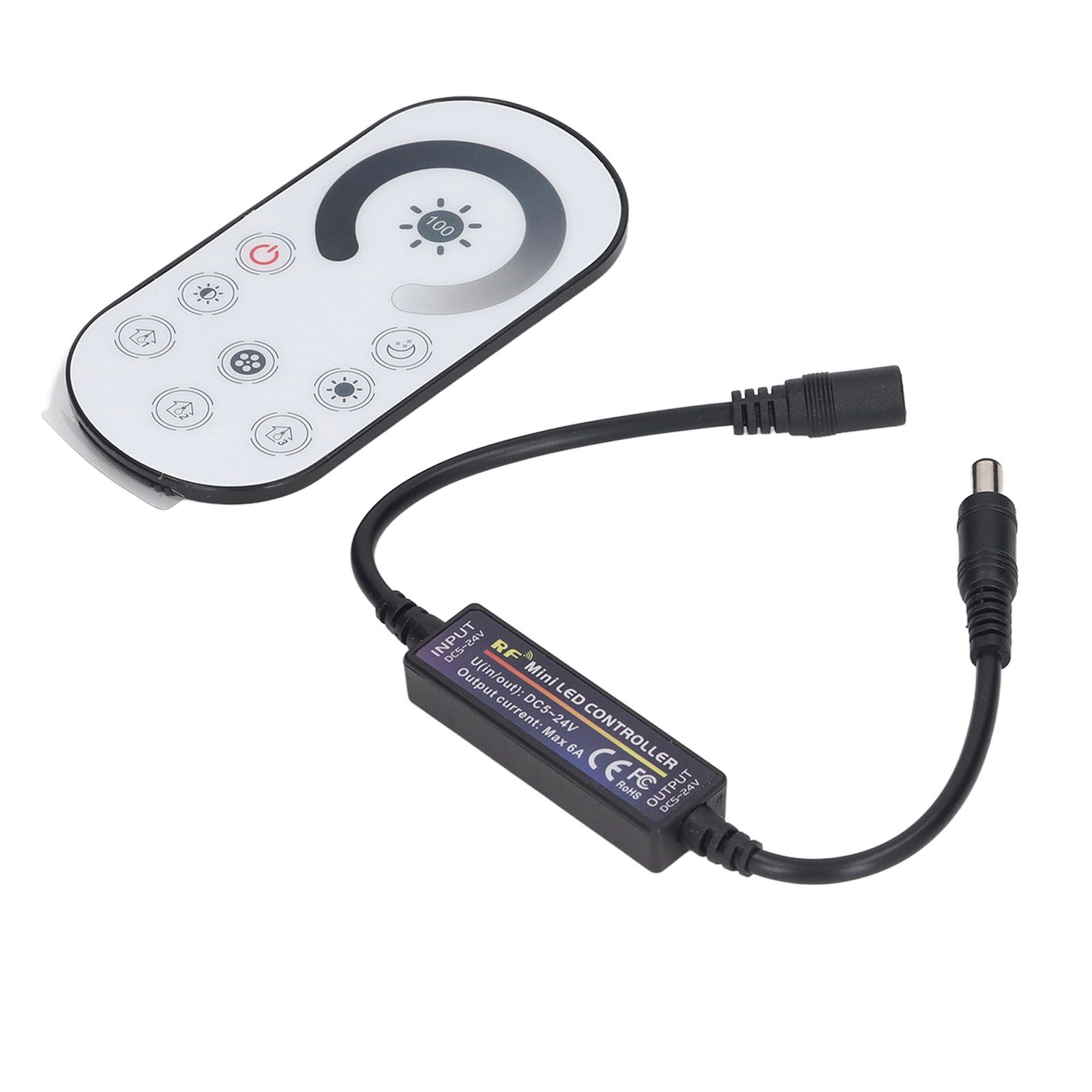 RF Full Touch Dimmer Wireless Constant Voltage LED Controller Mini Induction Light Bar Controller DC 5‑24V — image 2