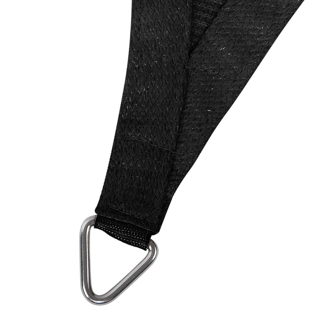 Instahut Shade Sail 5x5x5m Triangle 280GSM 98% Black Shade Cloth โ image 3