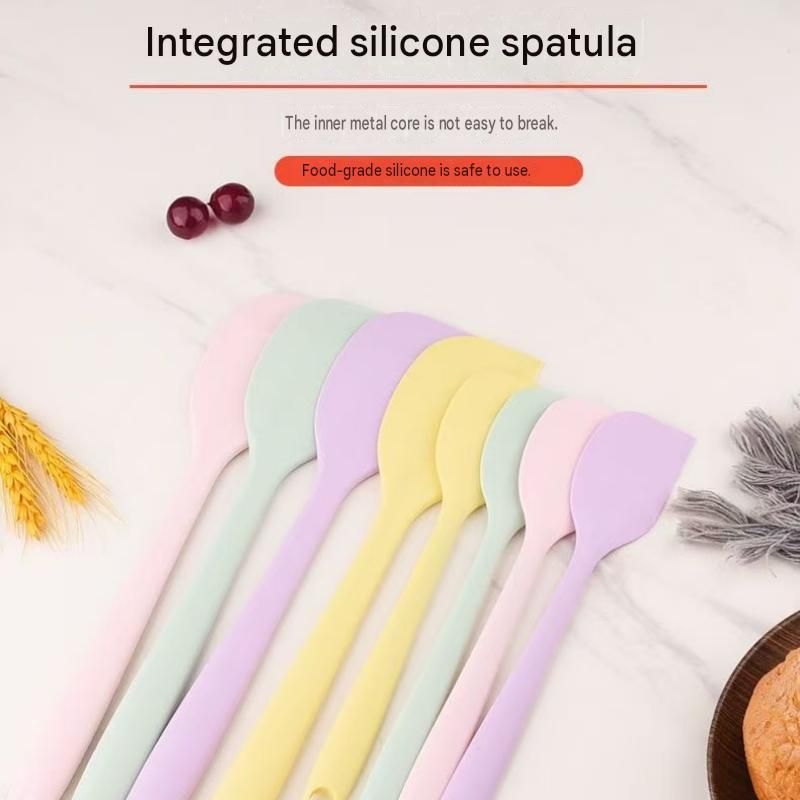 Pink Large size One-Piece Silicone Spatula with Metal Core - Heat Resistant to 230C Food Grade Baking Scraper for Mixing, Frosting and Non-Stick — image 2