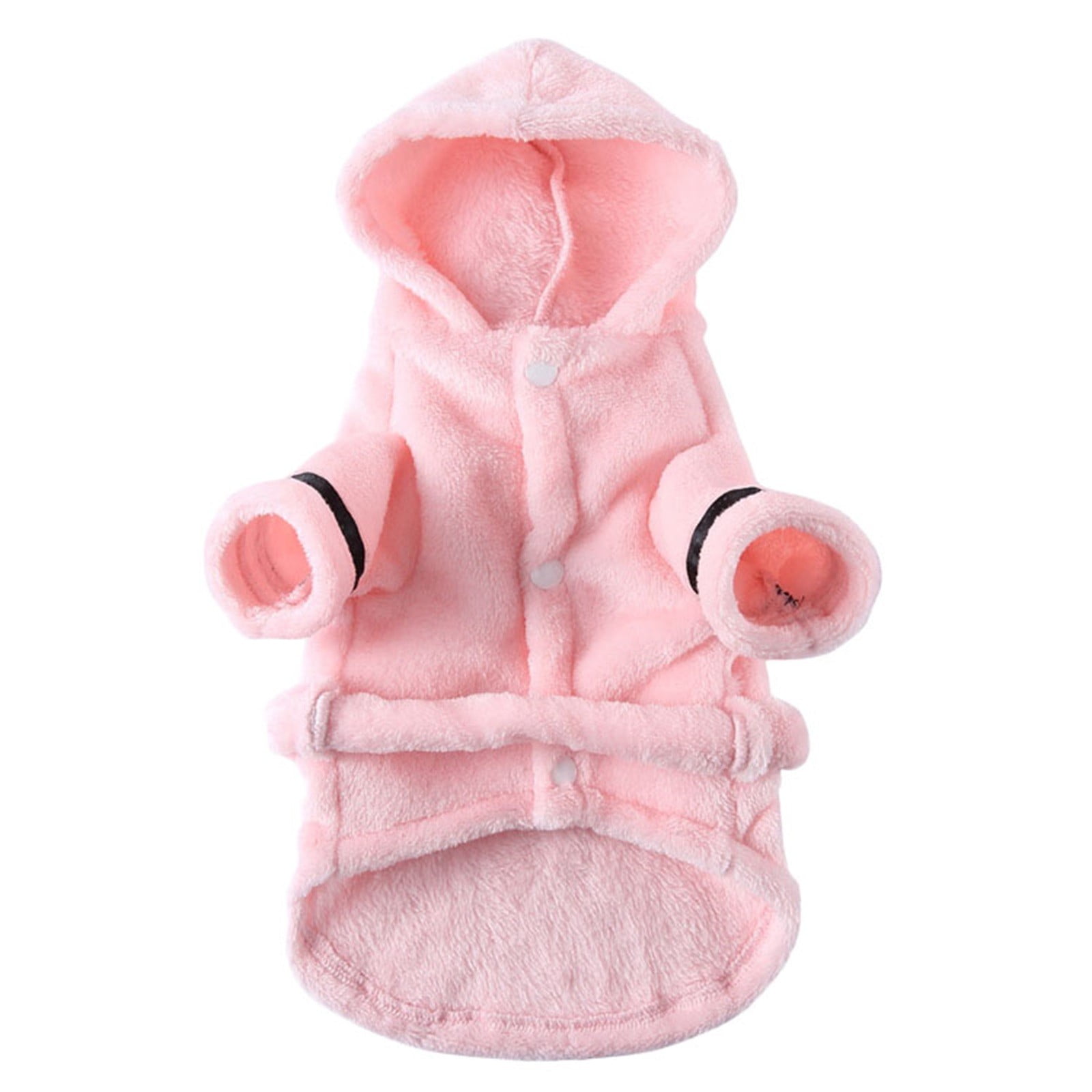 Pet Bathrobes, Pajamas ! Dog Cat Bathrobe Pet Clothes Hotel Bath Towel Pet Bathrobe Nightgown Pajamas (Army Green, L) L Pink