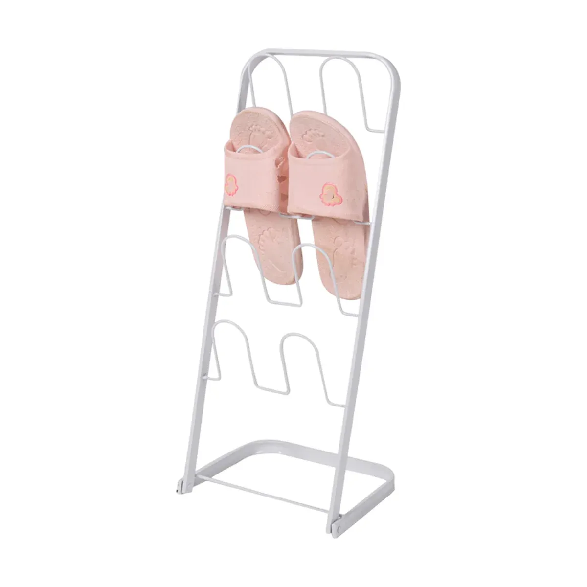 Metal Floor Standing Slipper Rack for Entryway Hallway Bathroom — image 5