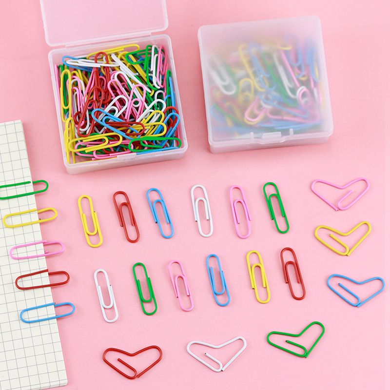 Assorted Color Paperclips for Office Premium Clips for Paperwork Paper Clips Small Paperclip Rustproof Paperclips Great (200pcs) — image 2