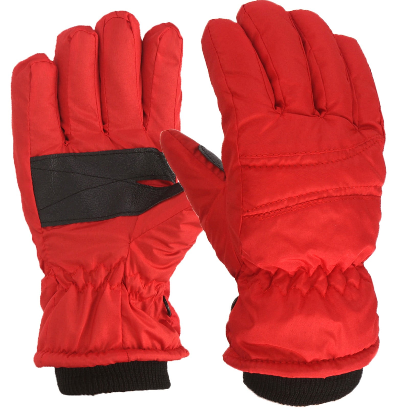 Gloves For Kids Toddler Skis Kids Gloves Winter Gloves Thick Gloves Stretchy Warm Gloves Boys Girls 6-24 Months 4-8 Year AHA1 kids snow gloves Red โ image 2