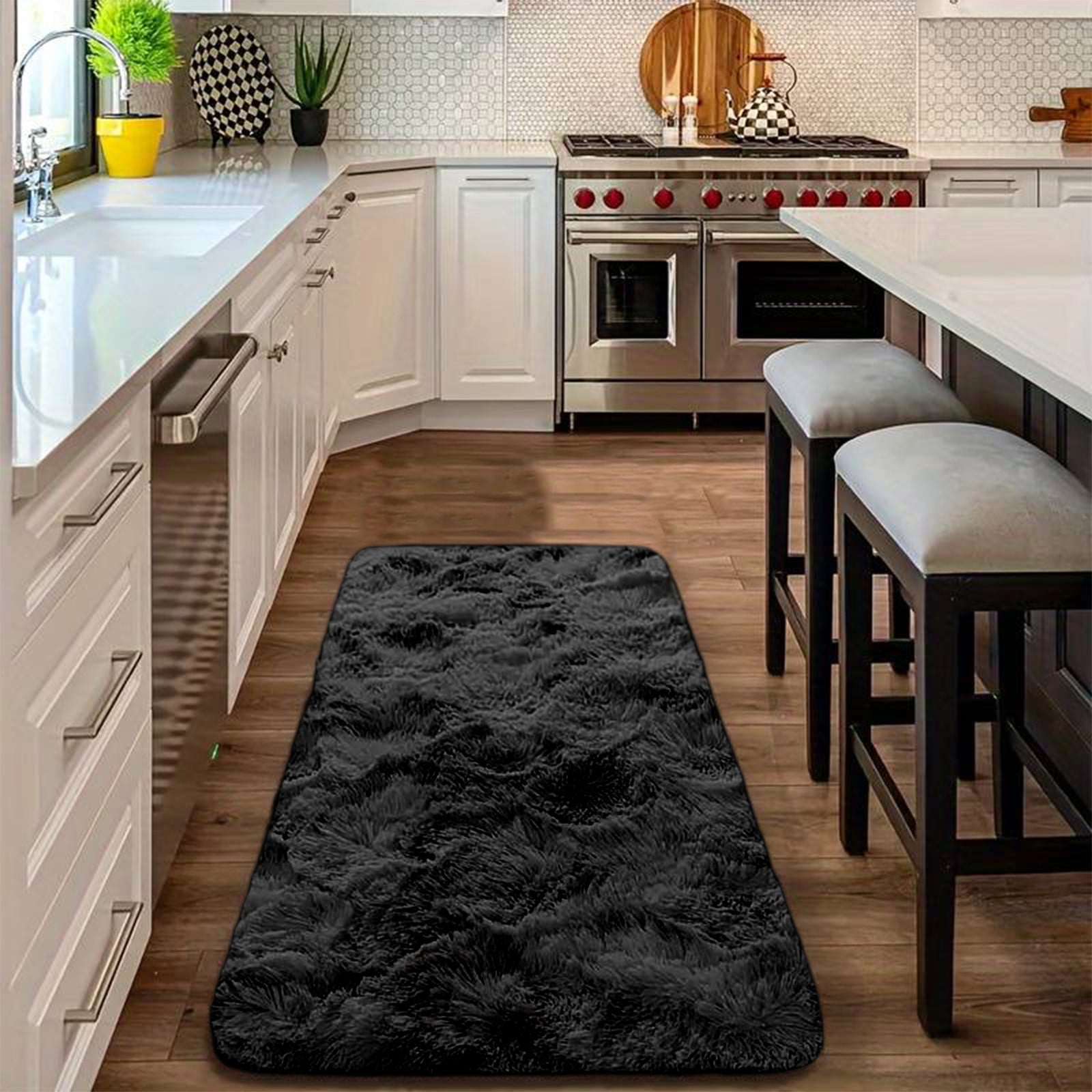 Soft Area Rug Fluffy Rugs for Living Room Bedroom Decor, Runner Rug for Hallway, Shag Furry Bedside Rug Indoor Accent Floor Carpet, 40*80cm Non-Slip Plush Rug — image 6