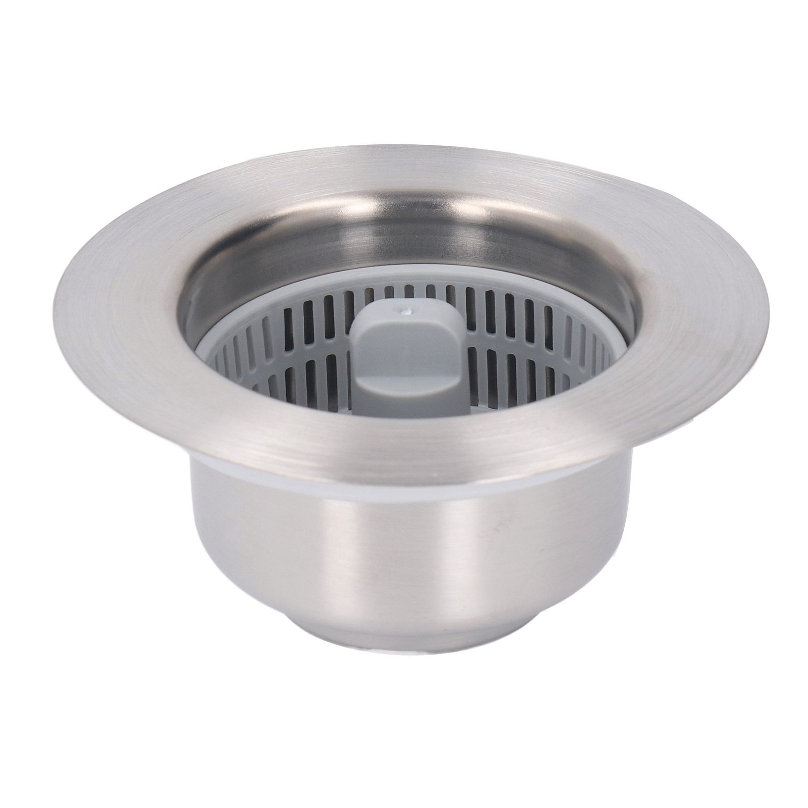 Pop Up Sink Drain Filter Prevents Clogging Push Type Sink Stopper Prevents Odor Sink Strainer for Kitchen Stainless Steel