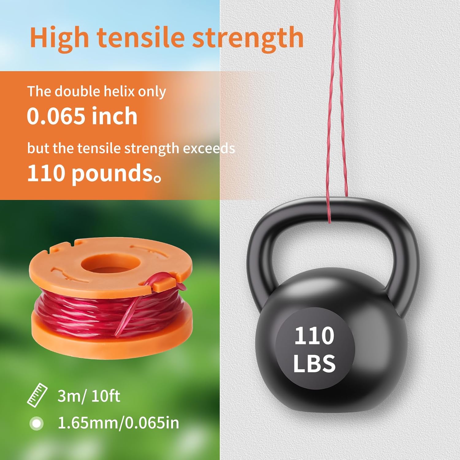 0.065 inch Trimmer Line Refills for Worx — image 6