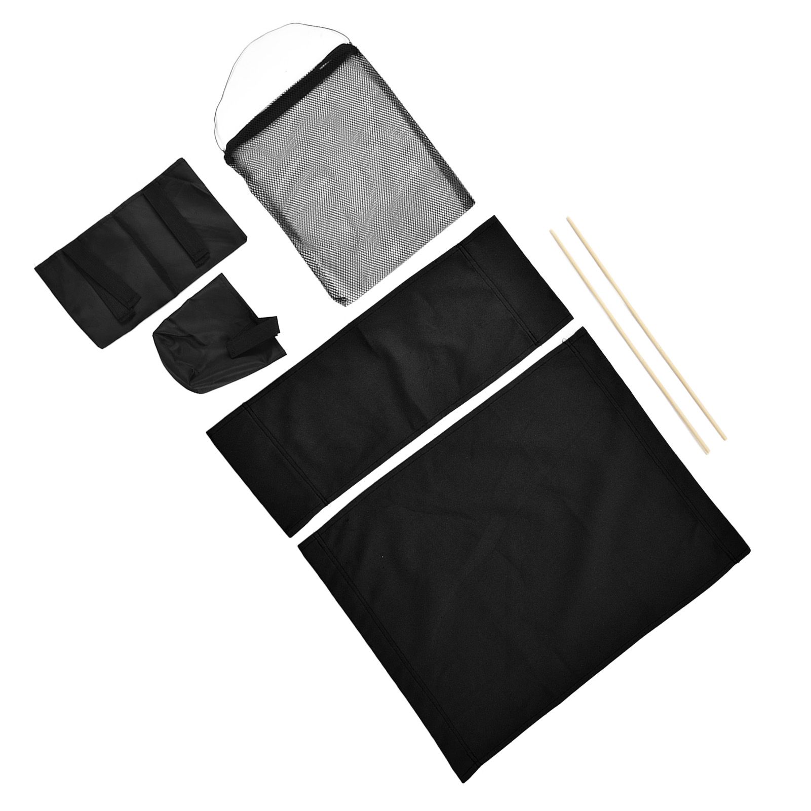 Director Chair Cover Replacement with Storage Bag Canvas Seat Chair Protective Cover for HouseholdBlack — image 2