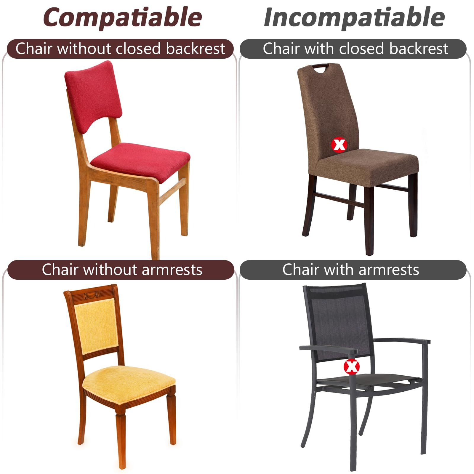 Clear Kitchen Chair Seat Protectors Thickened Soft Seats Protector, Double-Sided Adjustable Waterproof Chairs Slipcover โ image 5