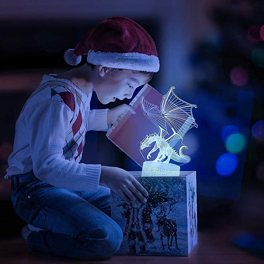 Dragon Lamp. Flying Dragon Night Light. Remote Control & 16 Colors Illusion — image 5