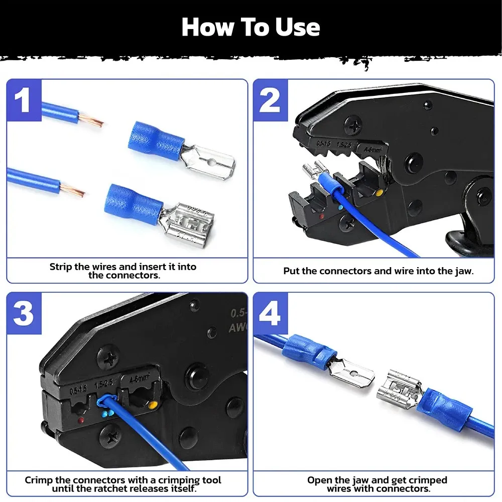HORUSDY 308PCS Crimp Terminals Kit Ring Spade Butt Connector Set for Wiring โ image 4