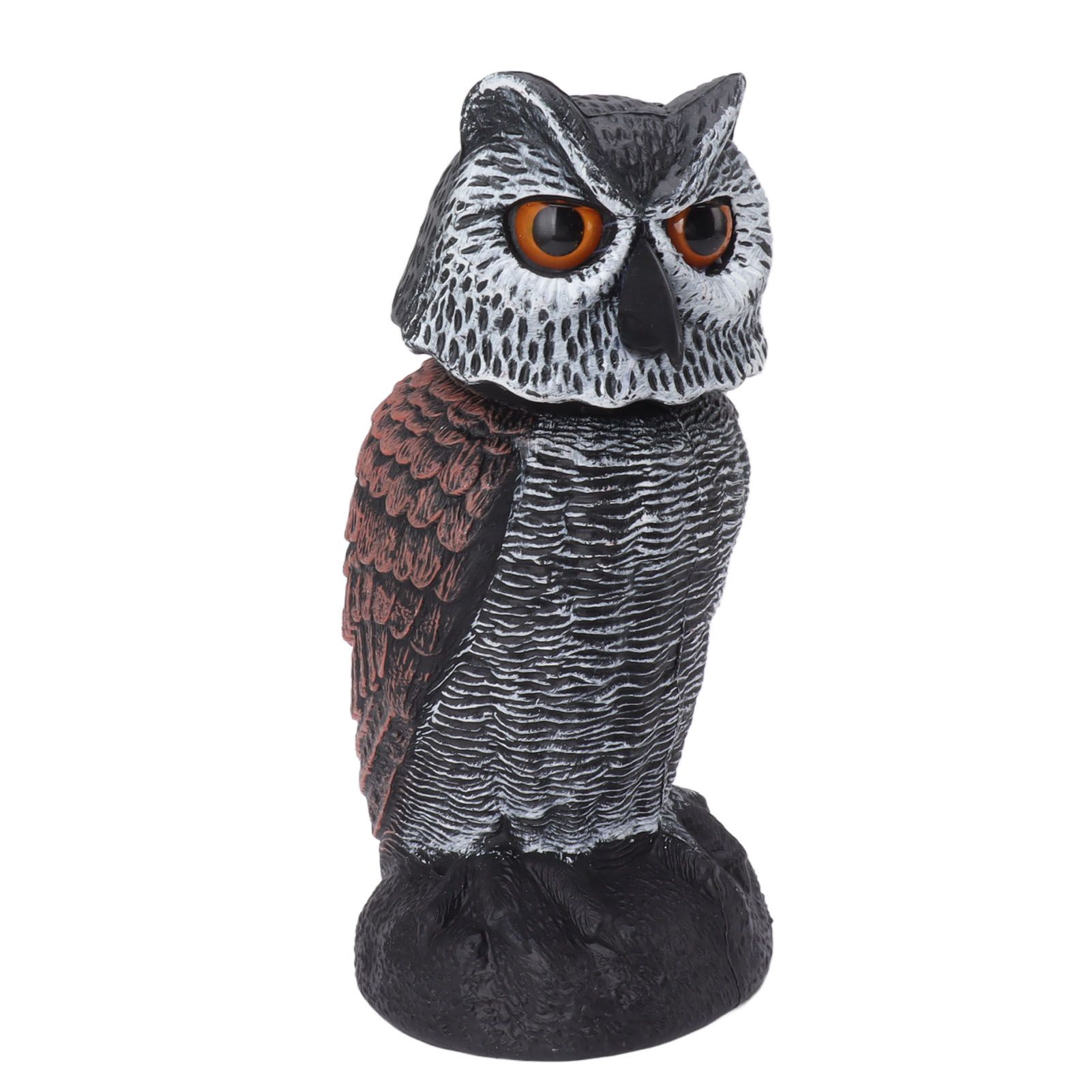 Plastic Shake Head Owl Decoy To Scare Birds Away Scarecrow Fake Owl Outdoor Garden Decoration — image 4