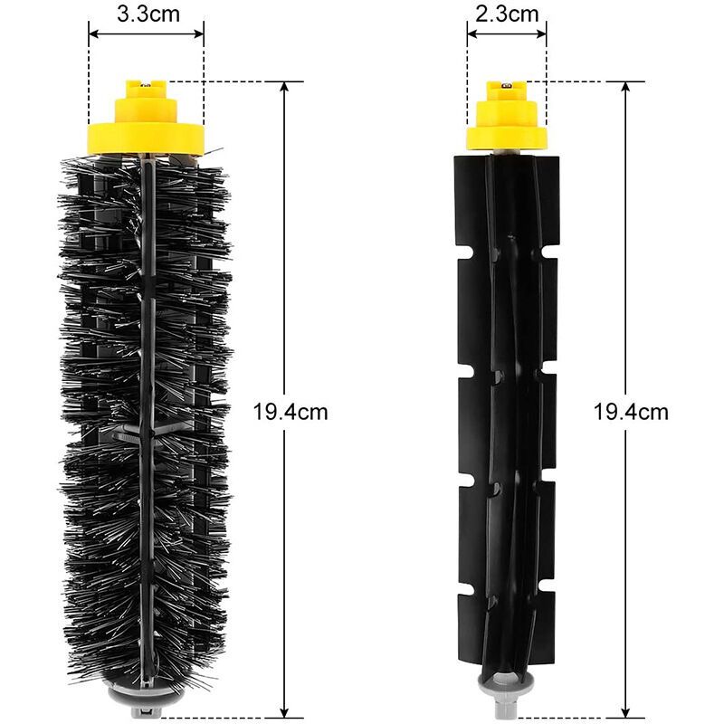 2 Pack Roller Brushes Compatible with iRobot Roomba 585 595 600 605 610 616 620 625 630 650 680 700 Series — image 4