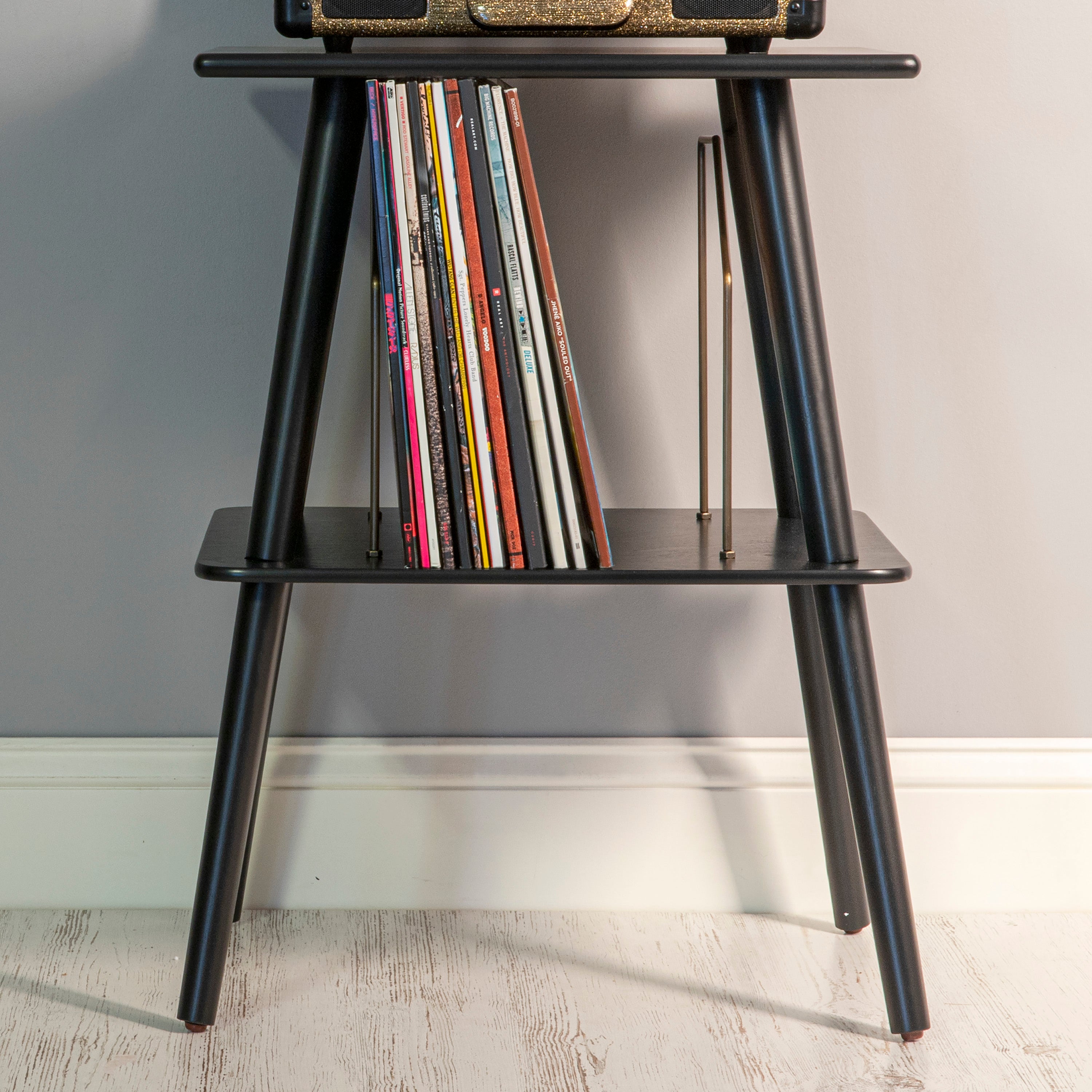 Crosley Voyager Bluetooth Portable Turntable + Crosley Turntable Stand Bundle - Dune — image 5