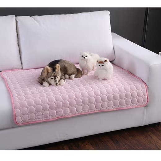 Cooling Mat for Dogs and Cats, 62 × 50cm, Breathable, Multiple Colors, Compatible with All Breeds, Pink — image 2