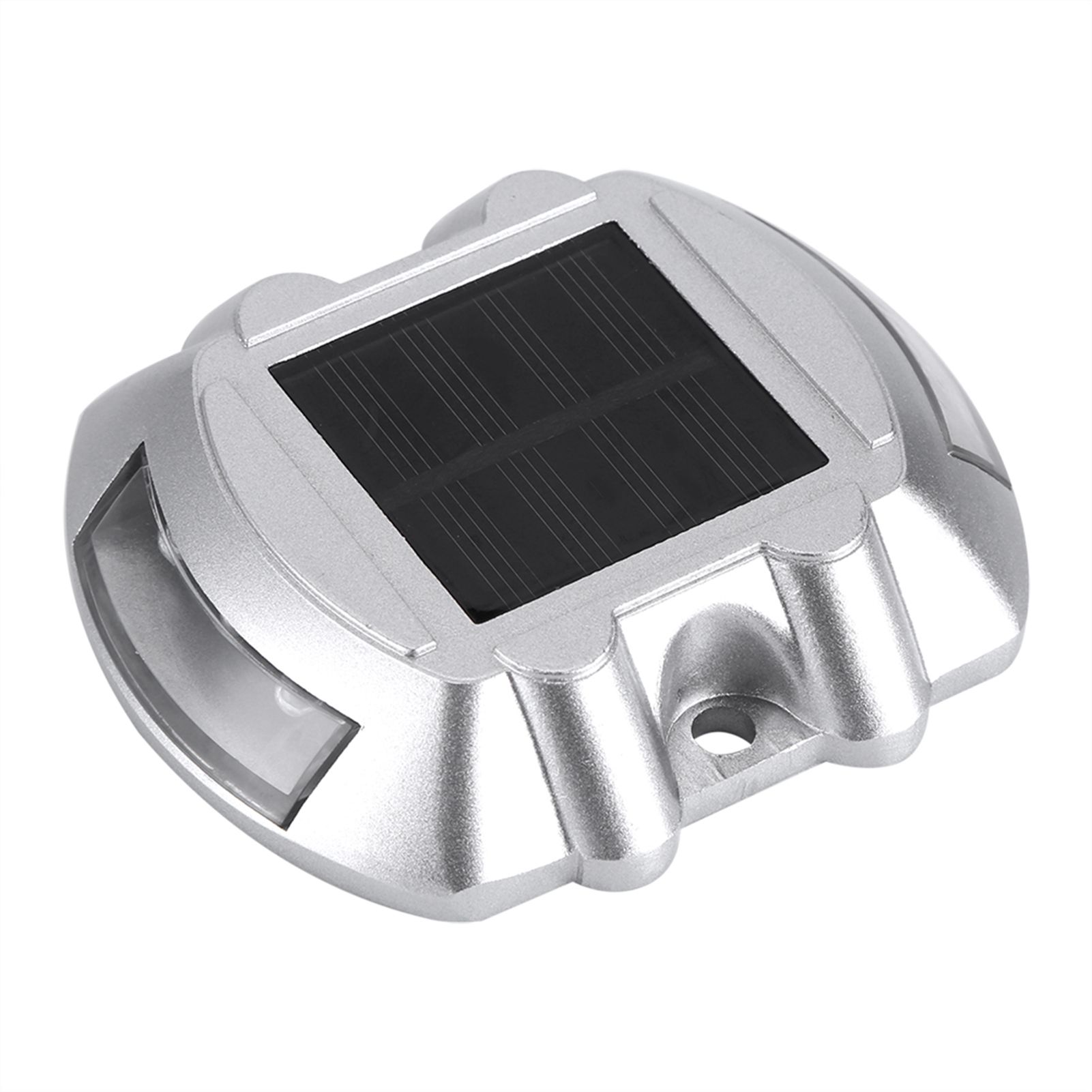 Casting Aluminum Solar Power 6 LED Outdoor Waterproof Driveway Pathway Light Road Lamp (Red) — image 2
